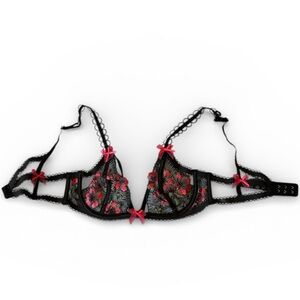 For Love and Lemons Floral Gingham Bralette